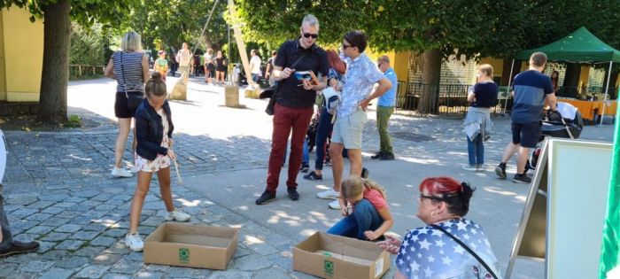 Fishing game during the conservation days at Schönbrunn Zoo